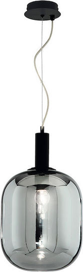 Ondaluce So.Ball/Fume Pendant Light Black 30cm