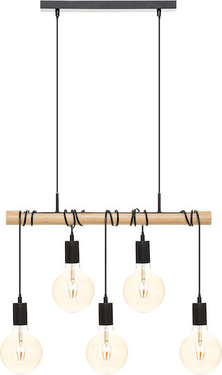 Atmosphera Jake Black Pendant Ceiling Light 50cm Atmosphera Jake Black Pendant Ceiling Light 50cm
