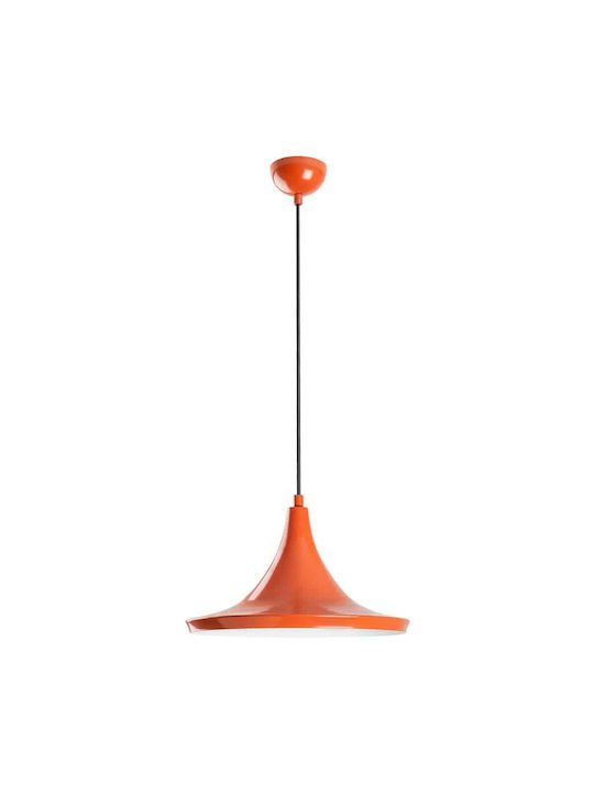 Opviq Orange Pendant Light Orange with Socket E27 30x30x117cm