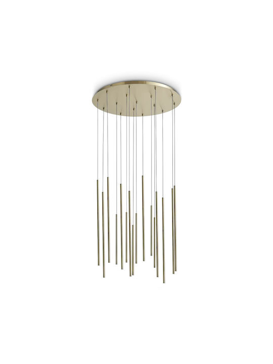 Ideal Lux Κρεμαστό Φωτιστικό LED με Θερμό Λευκό Φως 65x65εκ.