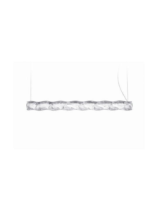 Slamp Hugo Pendant Light White Rail 100cm