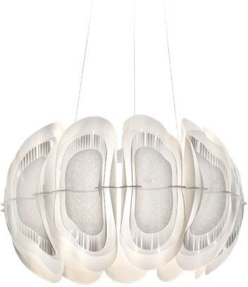 Slamp LED Κρεμαστό Φωτιστικό Λευκό 56x56x56εκ. Slamp LED Κρεμαστό Φωτιστικό Λευκό 56x56x56εκ.