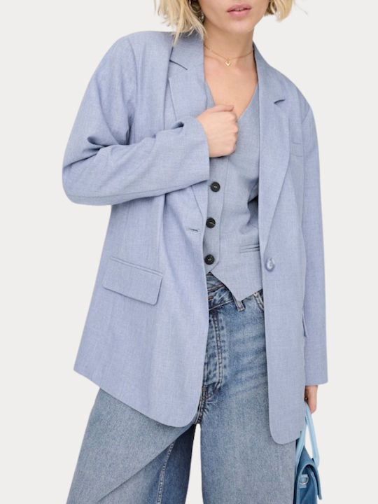 Only Linda Γυναικείο Σακάκι Vintage Indigo Melange
