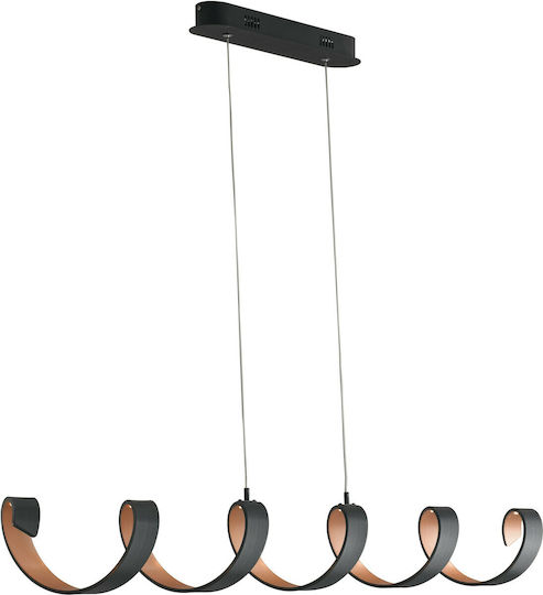 Fan Europe Led-Helix-S6 Ner Pendant Light Black Fan Europe Led-Helix-S6 Ner Pendant Light Black
