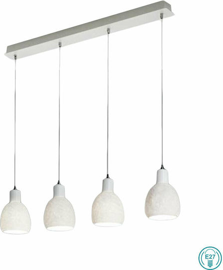 Fabas Luce Marina Κρεμαστό Φωτιστικό Λευκό 96εκ. Fabas Luce Marina Κρεμαστό Φωτιστικό Λευκό 96εκ.
