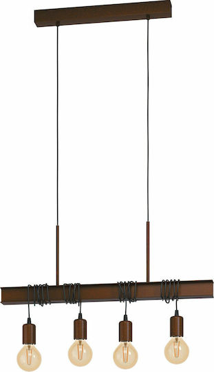 Eglo Townshend Lustră Maro Calea ferată pentru 4 Becuri E27 70x110cm.