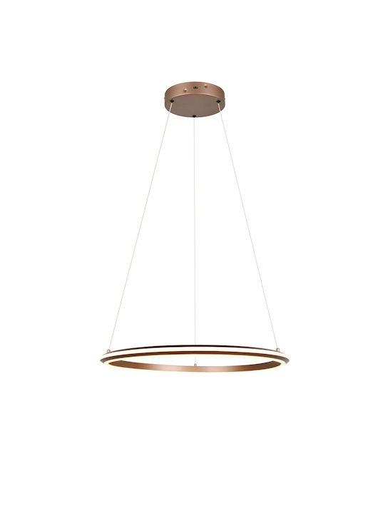 Trio Lighting Amador Κρεμαστό Φωτιστικό Καφέ