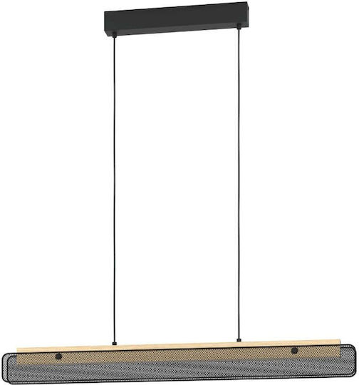Eglo LED Smart Κρεμαστό Φωτιστικό Μαύρο 99x5x110εκ.