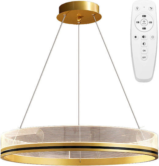 Toolight LED Κρεμαστό Φωτιστικό Χρυσό