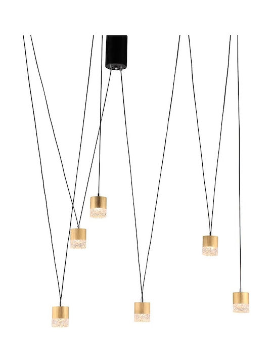Luma Hängelampe Gold 100x110cm.