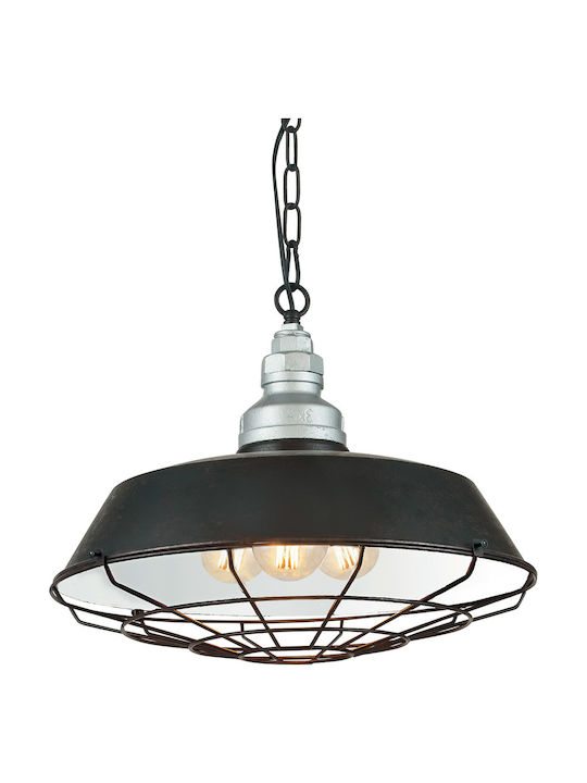 Fan Europe I-Bazar-S3 Pendant Light Black Bell with Socket E27