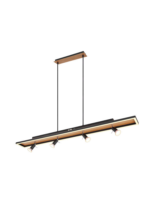 Globo Lighting Ida Pendant Light Multicolour Rail for 4 Bulbs GU10 116x12cm