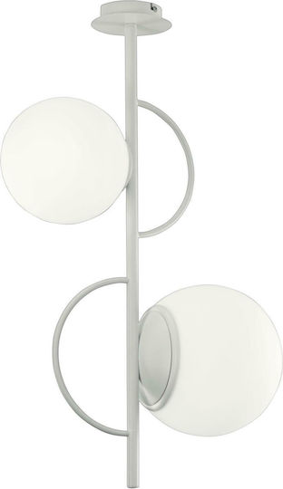 Ondaluce Pendant Light White 50x25cm