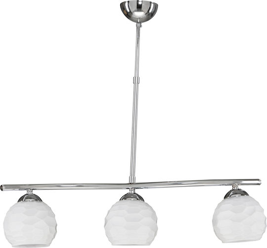 ArkoLight Pendant Light Silver Rail with Socket E27 65x70x60cm