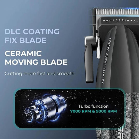 Professional Rechargeable Hair Clipper Kit Black GET-VGR-V-640-S2 2pcs