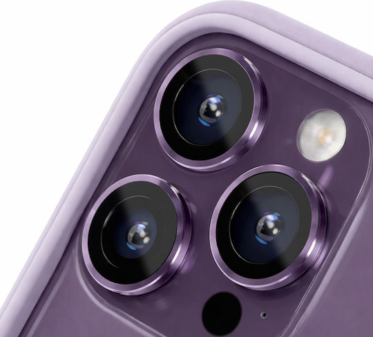 RhinoShield Протектор За Обектив На Камера За iPhone 14 Pro / 14 Pro Max Устойчив На Надраскване Лилав