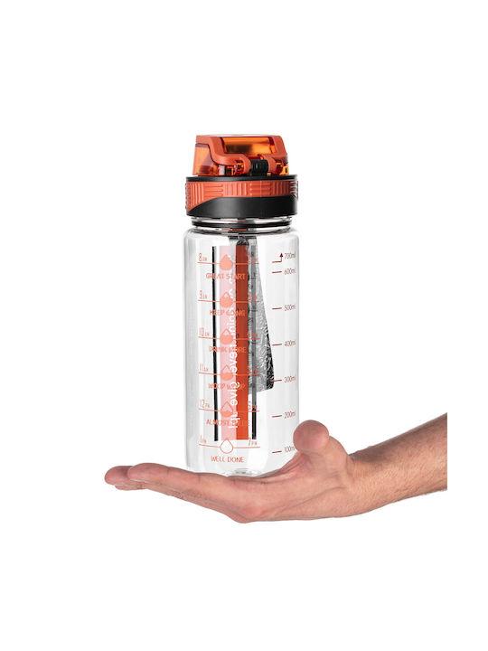 Kadax Атлетична Пластмасова Бутилка 750ml Оранжева