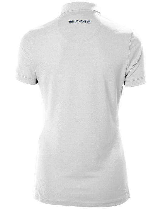 Women's Polo Blouse Short Sleeve White