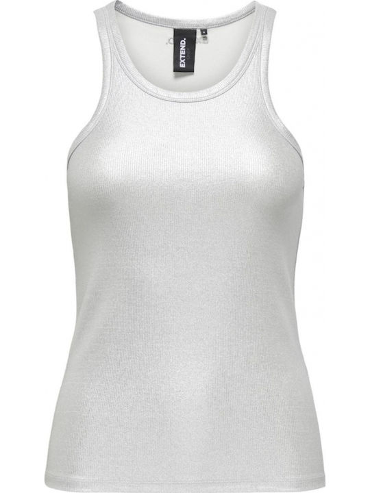 Women's Athletic Blouse Sleeveless Silver