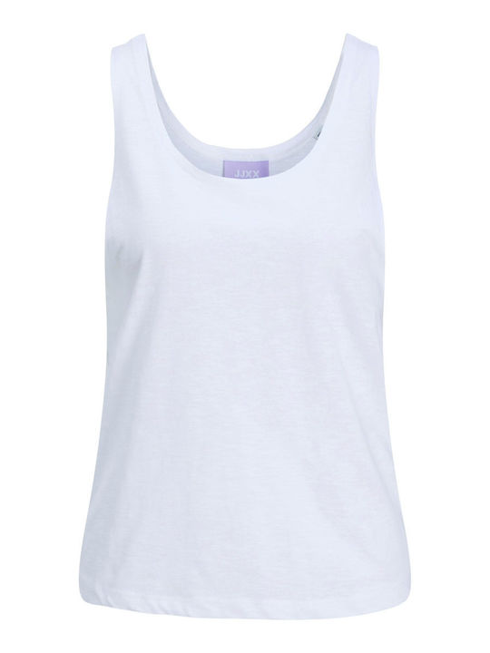 Women's Blouse Cotton Sleeveless White