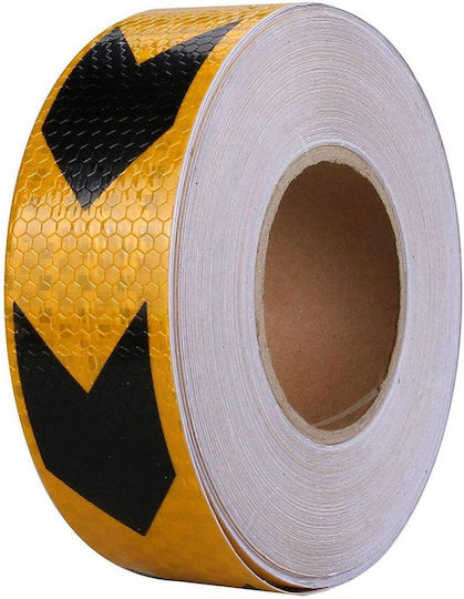 Reflektierendes Klebeband in Schwarz Farbe 25m x 5cm