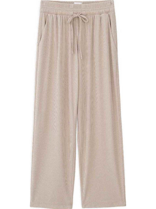 Damenhose mit Gummiband Beiges