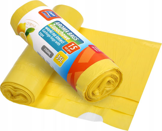 RAVI Aromatische Müllsäcke Kapazität 60lt 10 Stück Gelbe