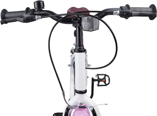 vidaXL 18" Kinderfahrrad Stadt Rosa