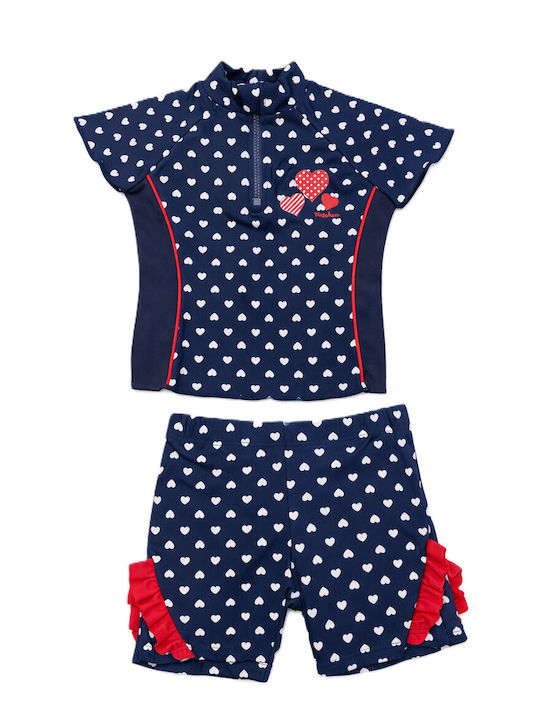 Playshoes Παιδικό Μαγιό Σετ Navy Μπλε
