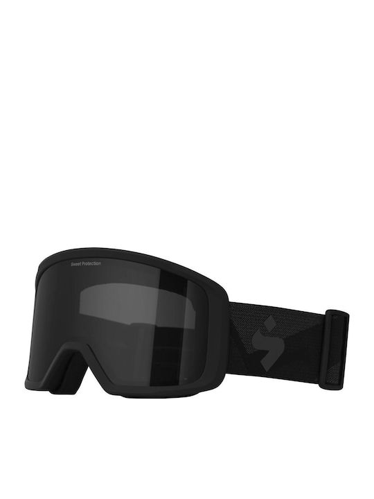 Sweet Protection Μάσκα Σκι & Snowboard Ενηλίκων Μαύρη με Φακό σε Μαύρο Χρώμα