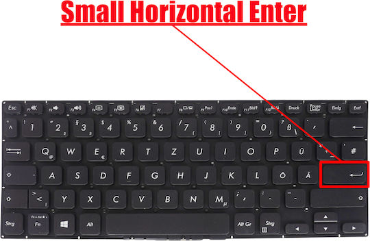 German Laptop Keyboard Asus Vivobook Flip 14 Tp412 Tp412u Tp412ur Tp412ua Tp412fa Tp412fac 90nb0n31-r33sp0 90nb0n31-r32us0 90nb0n32-r31sf1 De No Frame Black Code 41271denofr