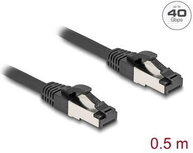 DeLock S/FTP Καλώδιο Δικτύου Ethernet 0.5m Μαύρο
