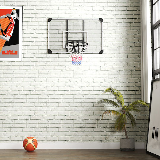 Sportnow Coș de Baschet cu Panou 113 x 73 cm și Plasă de Baschet