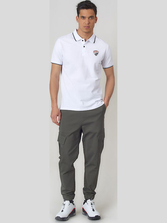 Herrenblusen Kurzarm Polo Sportlich Weiß 1174560002-Weiß