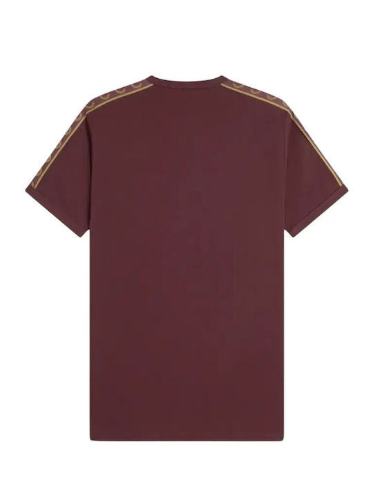 Ringer T-shirt Μπορντό