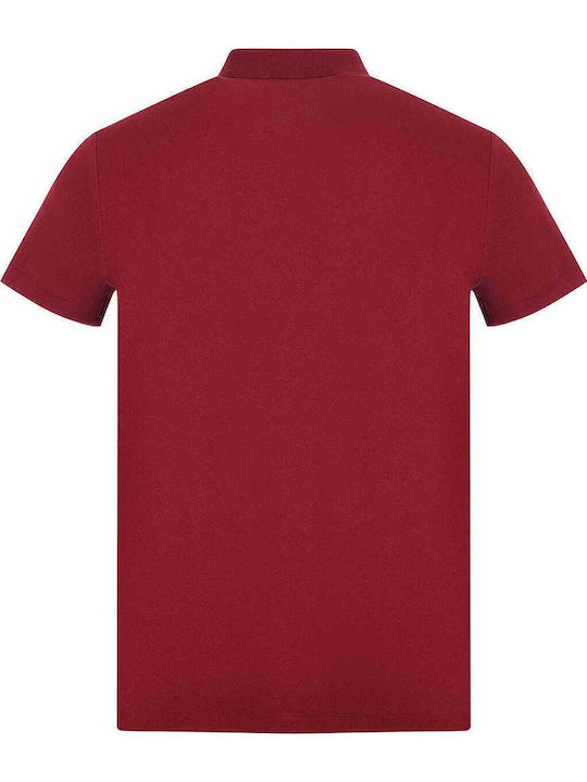 Polo Short Sleeve Blouse Burgundy