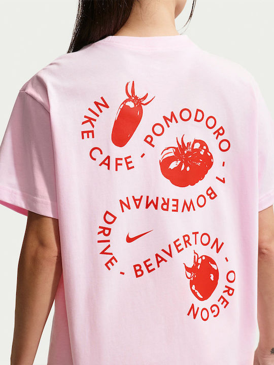 Nsw Γυναικείο Oversized T-shirt Ροζ