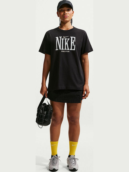 Nsw Γυναικείο Αθλητικό Oversized T-shirt Black