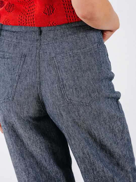 Damen Stoffhose Blau