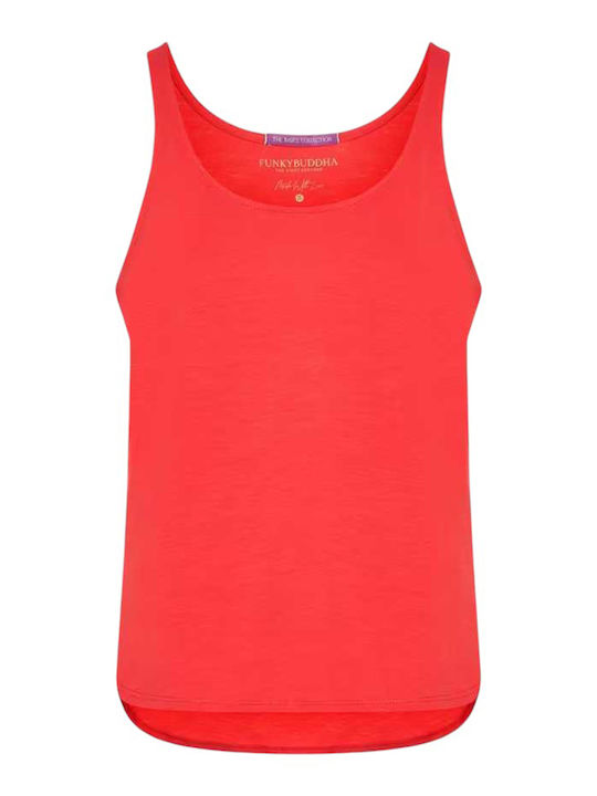 Women's Athletic Blouse Sleeveless Red