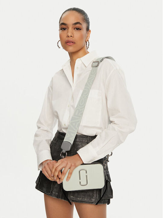 Leder Damen Schultertasche Weiß