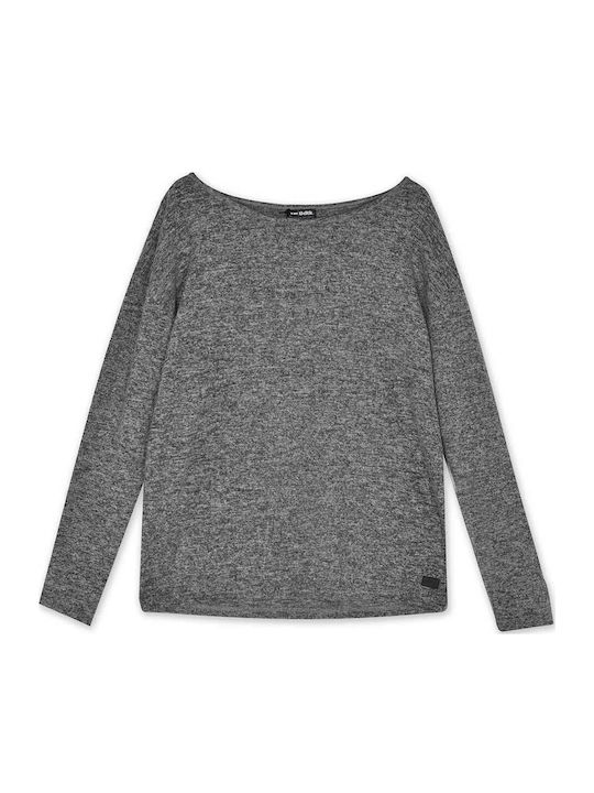 Women's Long Sleeve Sweater Grey Mel