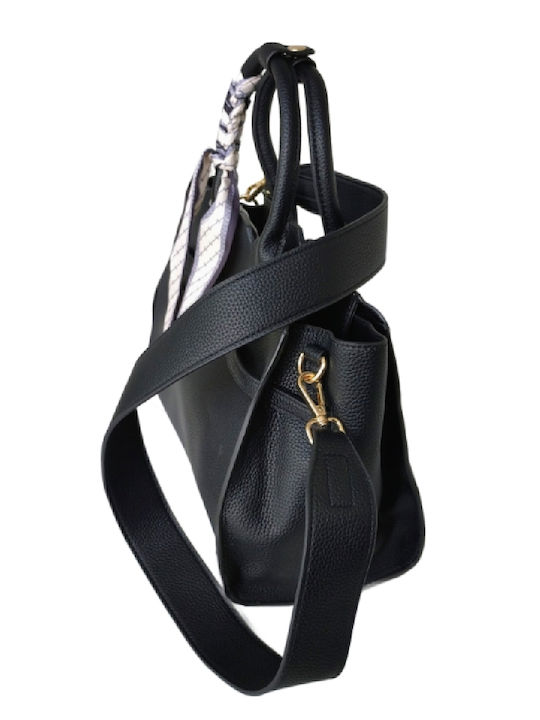 Leather Women's Shoulder Bag Black