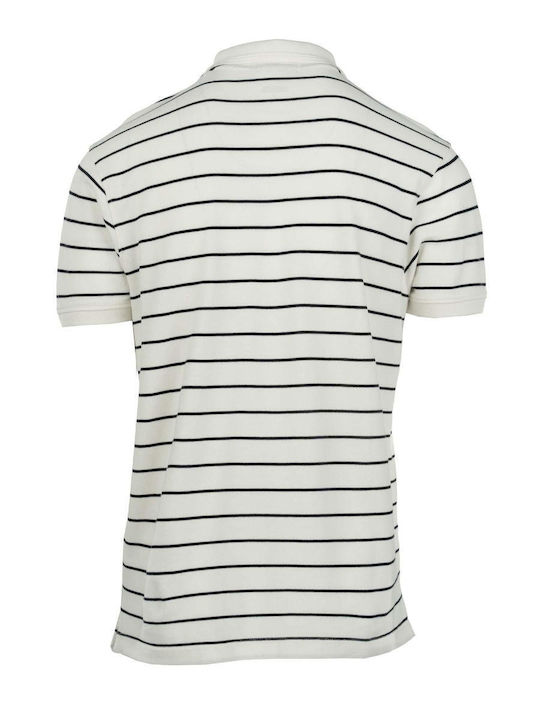 Polo Herrenbluse Kurzarm Weiß