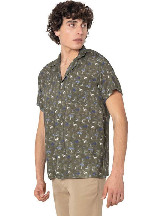 Charles Short Sleeve Shirt Olive