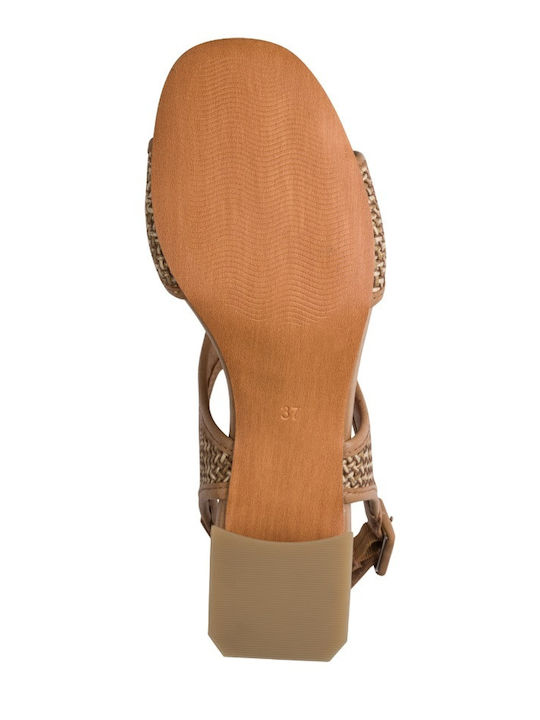 Damen Sandalen Braun