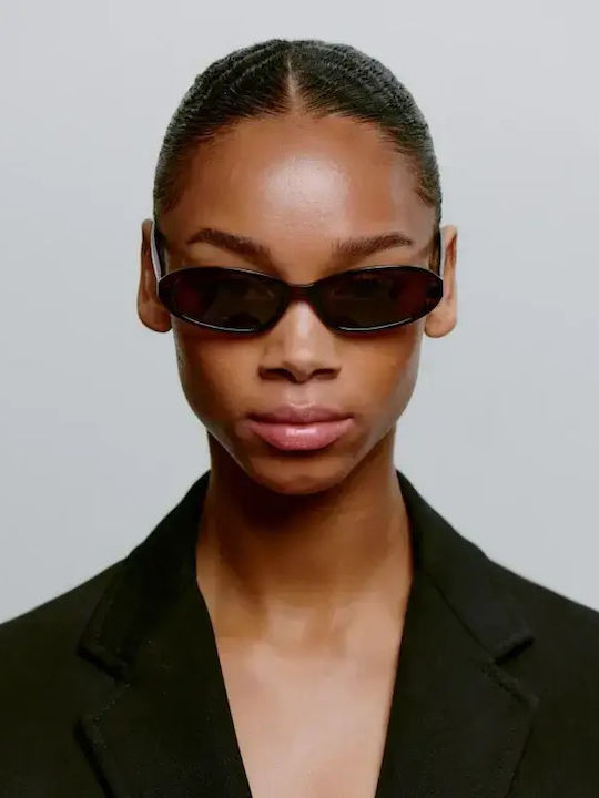 A.Kjaerbede Unisex Sunglasses With Brown Tartaruga Frame And Brown Lens KL2415-008