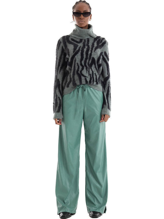 Women's Long Sleeve Sweater Steel Blue