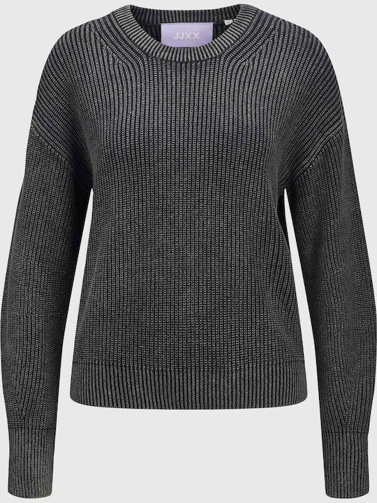 Women's Long Sleeve Cotton Sweater Black