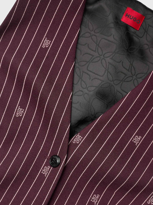 Autana Damen Bluse Ärmellos Burgundisch